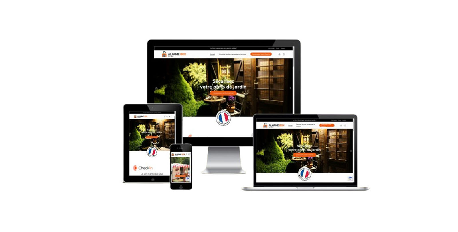 Création Boutique e-commerce Webmaster freelance Paris - realisation de site Alarme Box